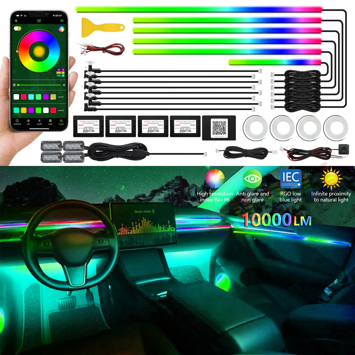 VELOQO AmbientGlow – RGB-Ambientebeleuchtung fürs Auto